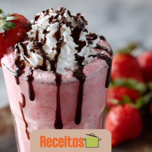 Receita de Milk Shake de Sorvete Napolitano