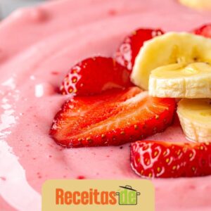 Receita de Smoothie de Banana e Morango