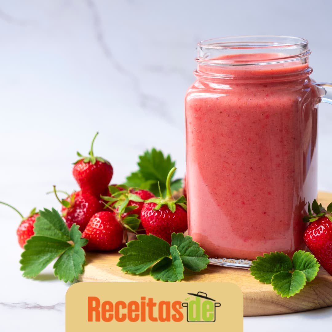 Receita de Smoothie de Morango Natural