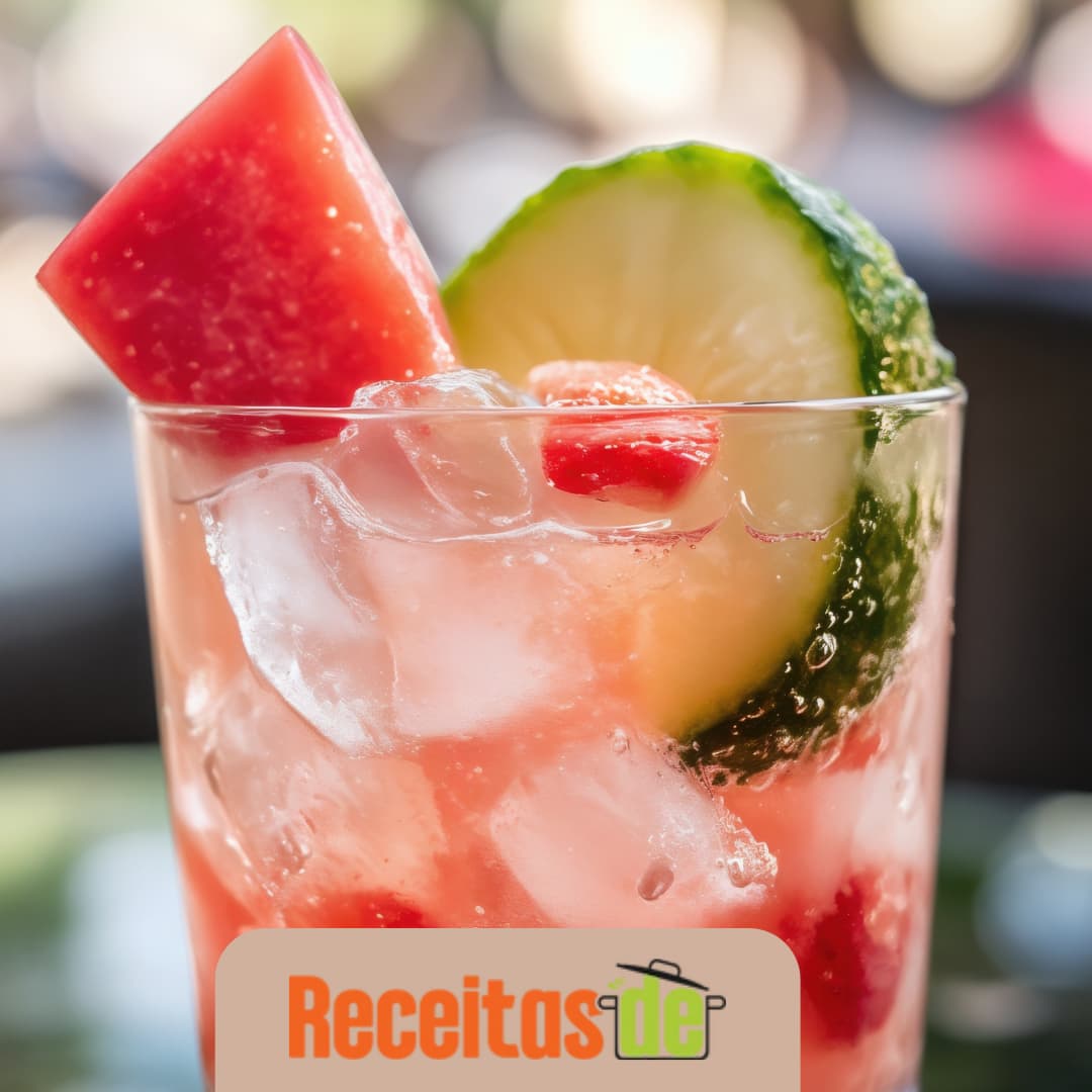Receita de Suco Refrescante de Melancia, Laranja e Pepino