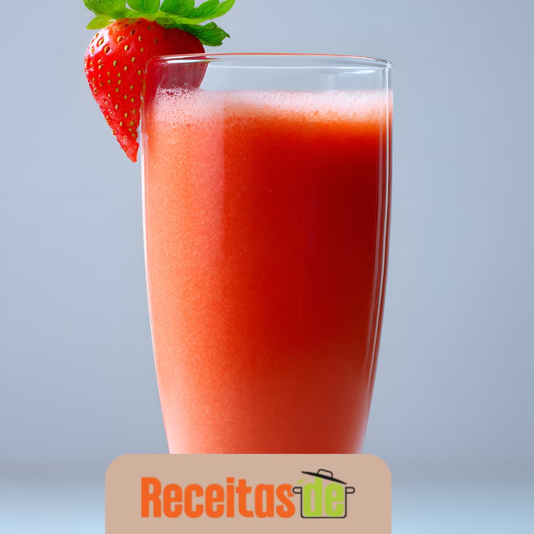Receita de Suco de Morango Natural