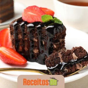 Receita de Vampiro Enganado (Bolo de Chocolate com Morango)