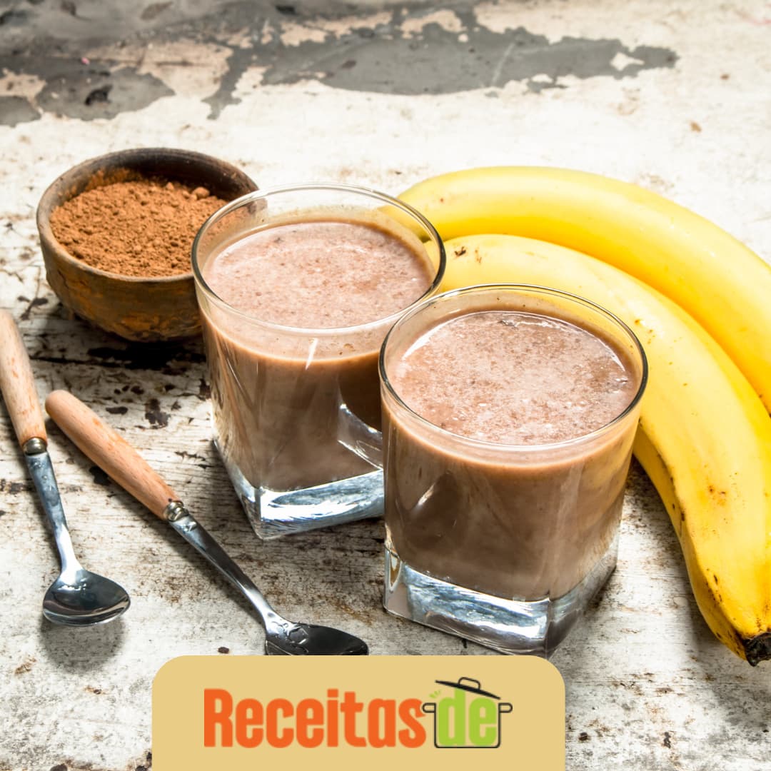 Receita de Vitamina de Banana com Chocolate