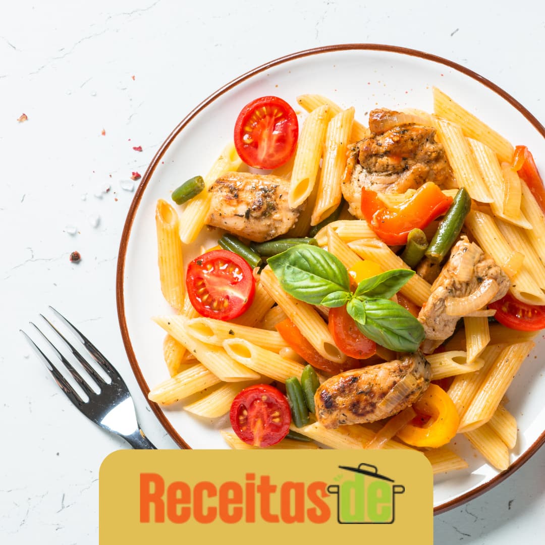 Salada de Penne com Manga e Filé de Lombo