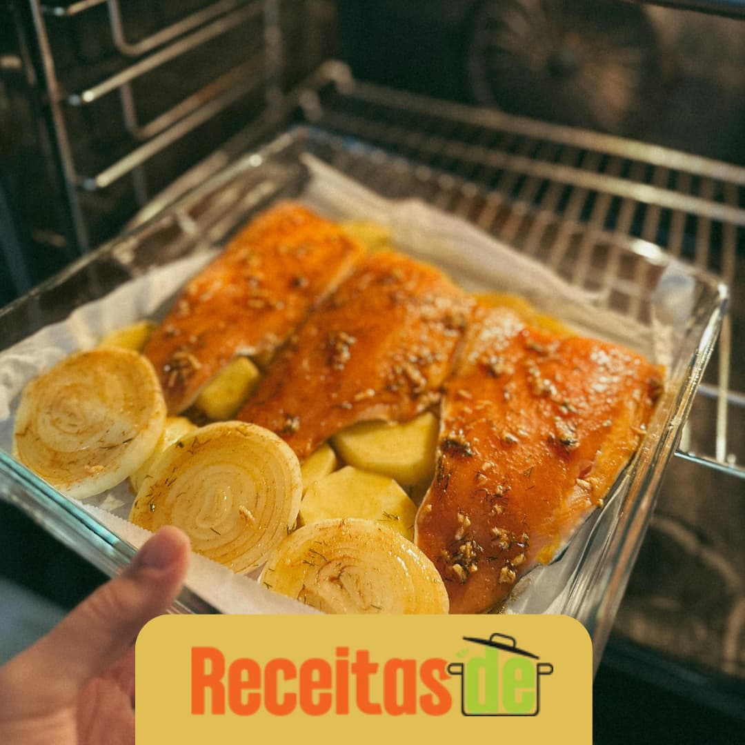 Salmão Assado com Batata