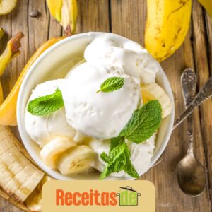 Sorvete-Mousse de Banana Fácil e Sem Açúcar