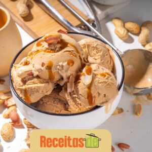 Sorvete de Banana com Amendoim Proteico