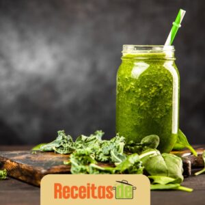 Suco Detox Limão, Couve e Hortelã