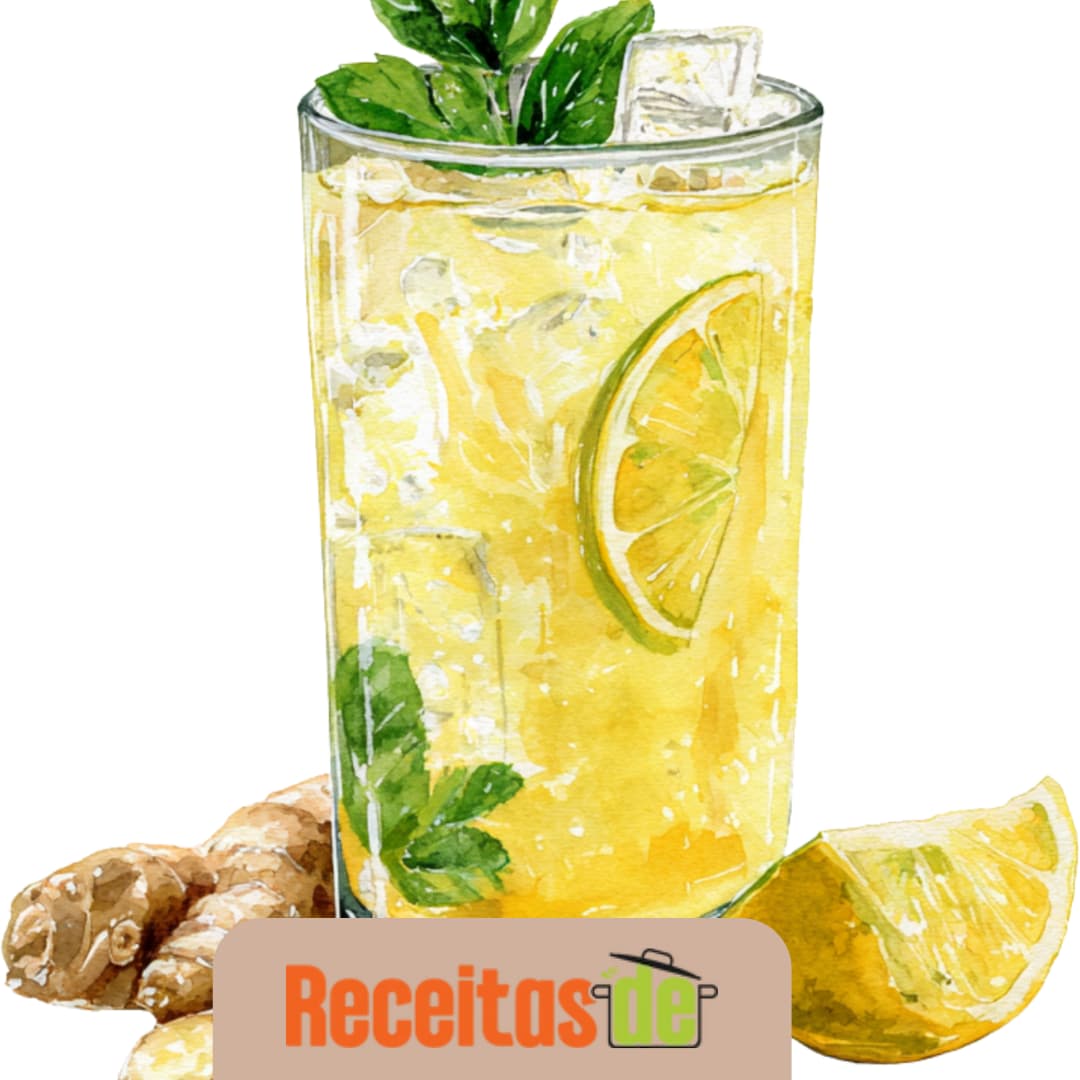 Suco Detox Limão e Gengibre