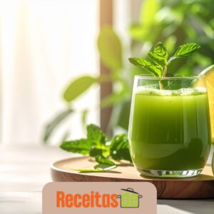 Suco Digestivo Refrescante com Hortelã