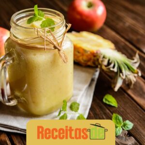 Vitamina Detox de Abacaxi e Gengibre