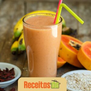 Vitamina de Banana com Mamão