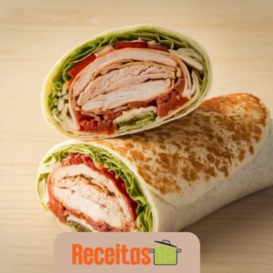 Wrap de Frango com Cream Cheese Light (1)
