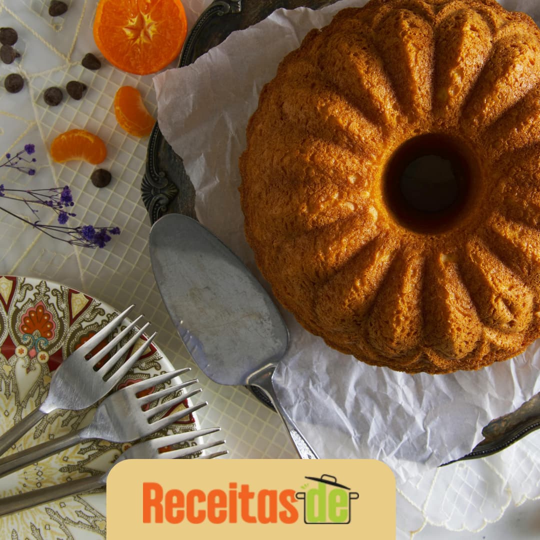 Receita de Bolo Delicioso de Ponkan