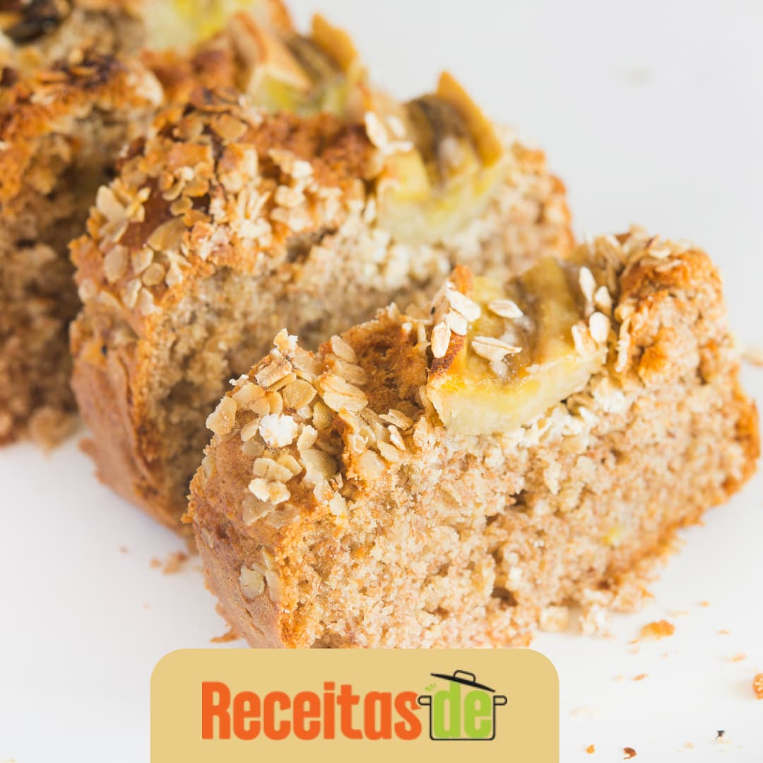 Bolo de Banana com Aveia Fitness (1)