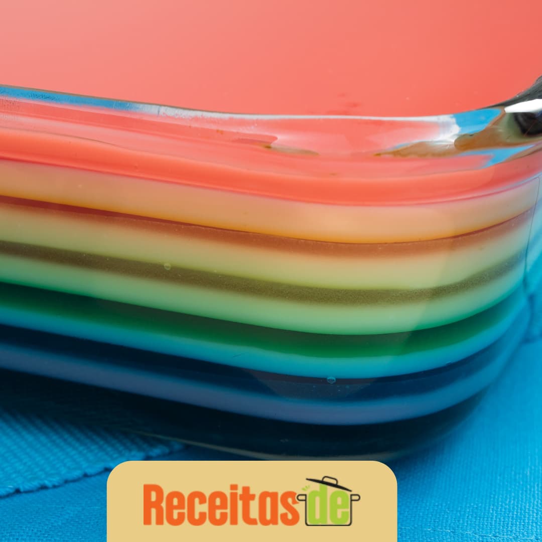 Gelatina de Camadas Coloridas