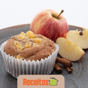 Muffin Fitness de Maçã e Canela