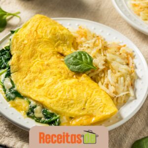 Omelete de Espinafre e Queijo (1)