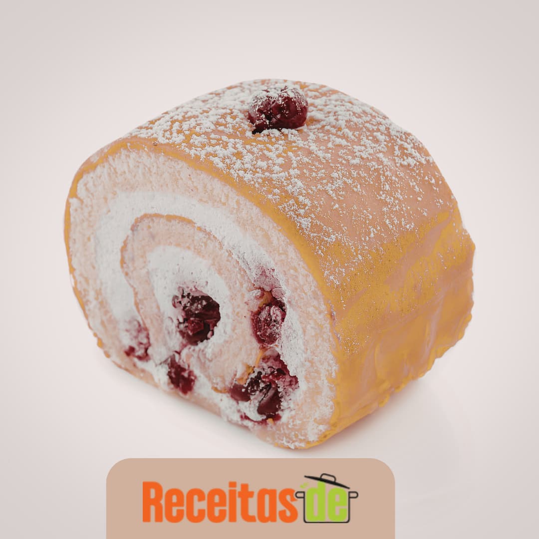 Rocambole de Leite em Pó com Coco