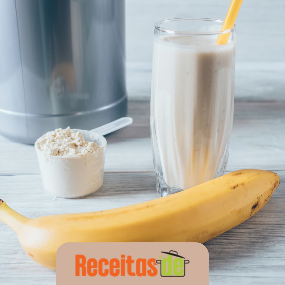Receita de Shake de Whey com Banana