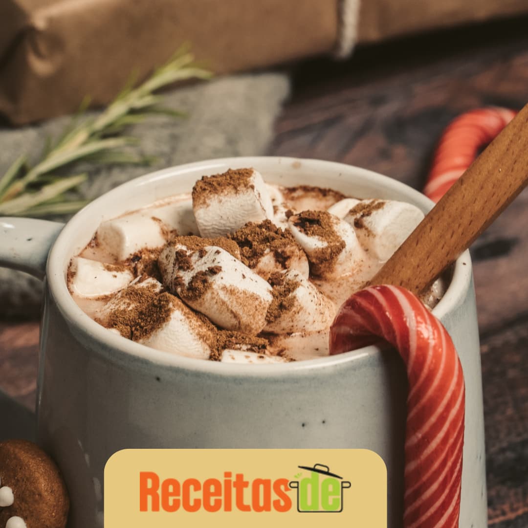 Receita de Hot Chocolate com Marshmallow