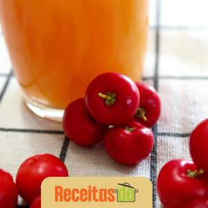 Receita de Milk Shake Cremoso de Acerola