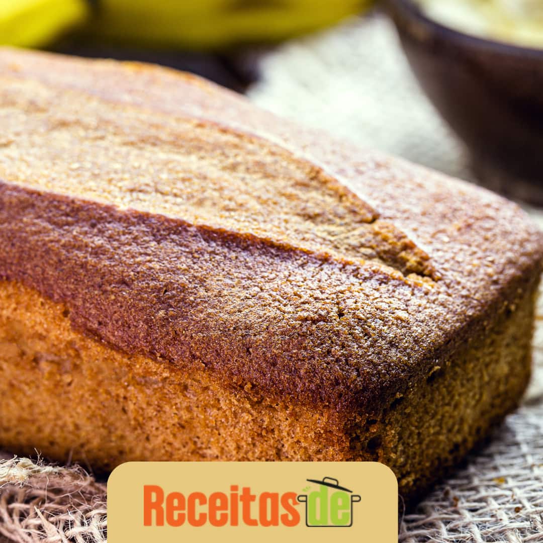 Bolo de Banana Integral Sem Lactose