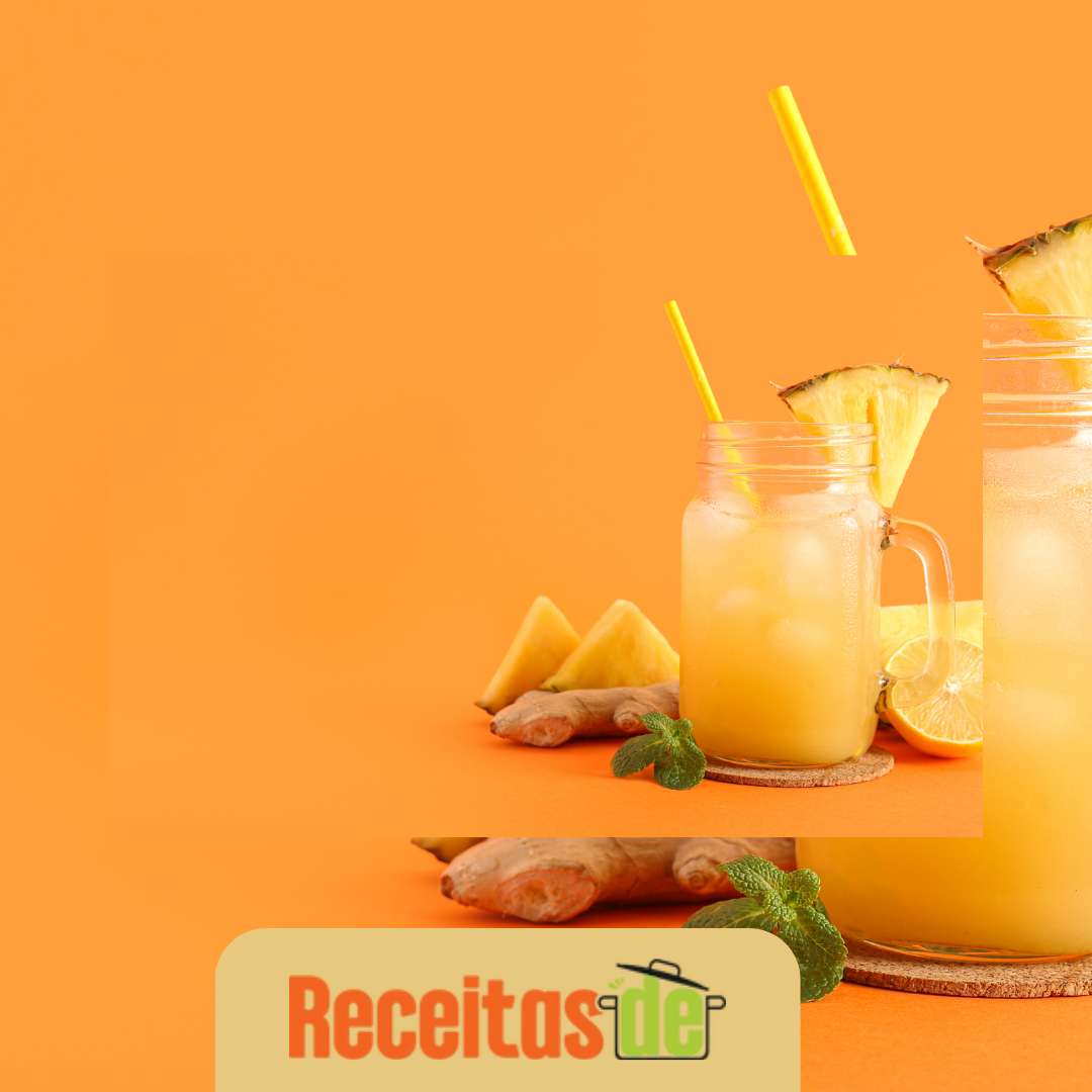 Receita de Suco Detox de Abacaxi com Gengibre e Hortelã