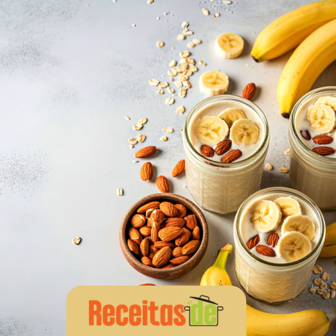 Vitamina de Banana com Amêndoas