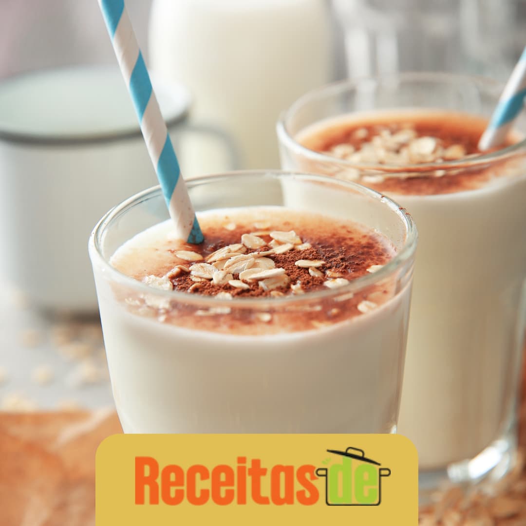 Receita de Milkshake de Flocos de Aveia
