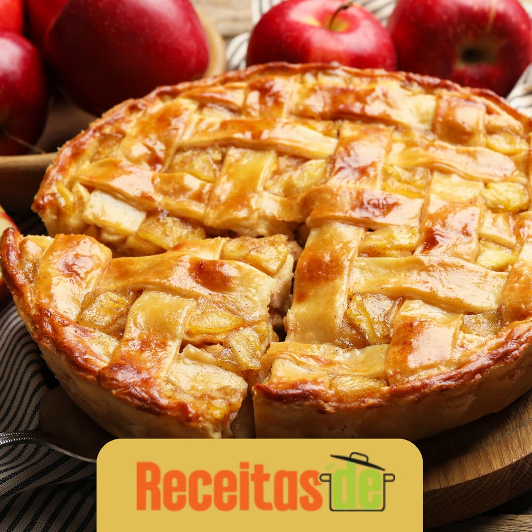 Receita de Torta de Maçã Crocante Fit