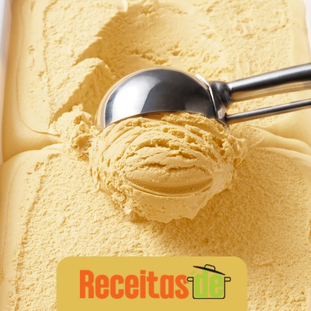 Sorvete Batido Cremoso de Leite Condensado